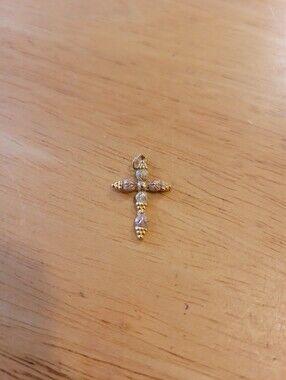 10k Black Hills Gold Cross Pendant